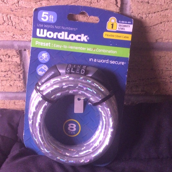 Word lock bike chain lock - Picture 2 of 3